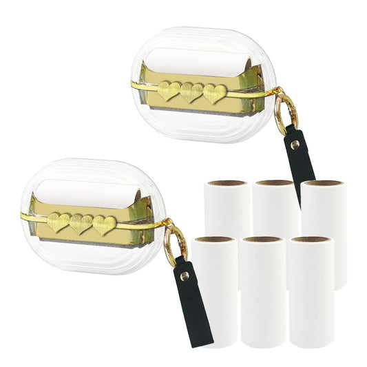 Reusable Lint Roller Set — 8 Pcs Travel Pet Hair Remover